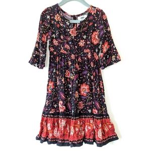 OLD NAVY toddler waist defined paisley midi dress